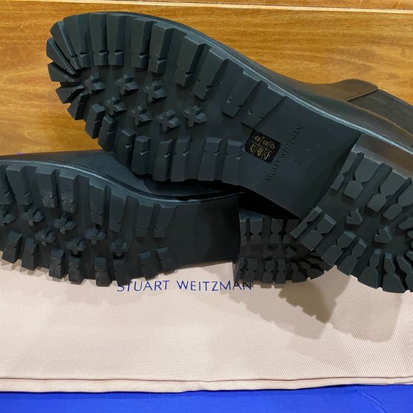 Brand New Stuart Weitzman Laine Black Chelsea Booties US Women's sz 8 B / 38 - Picture 4 of 10